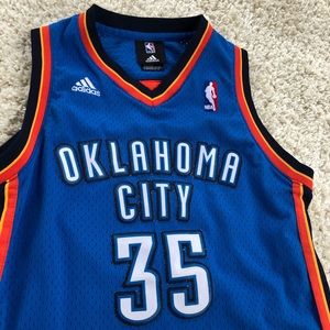 Adidas Kevin Durant Oklahoma City Thunder Basketball Jersey Youth Medium 10-12